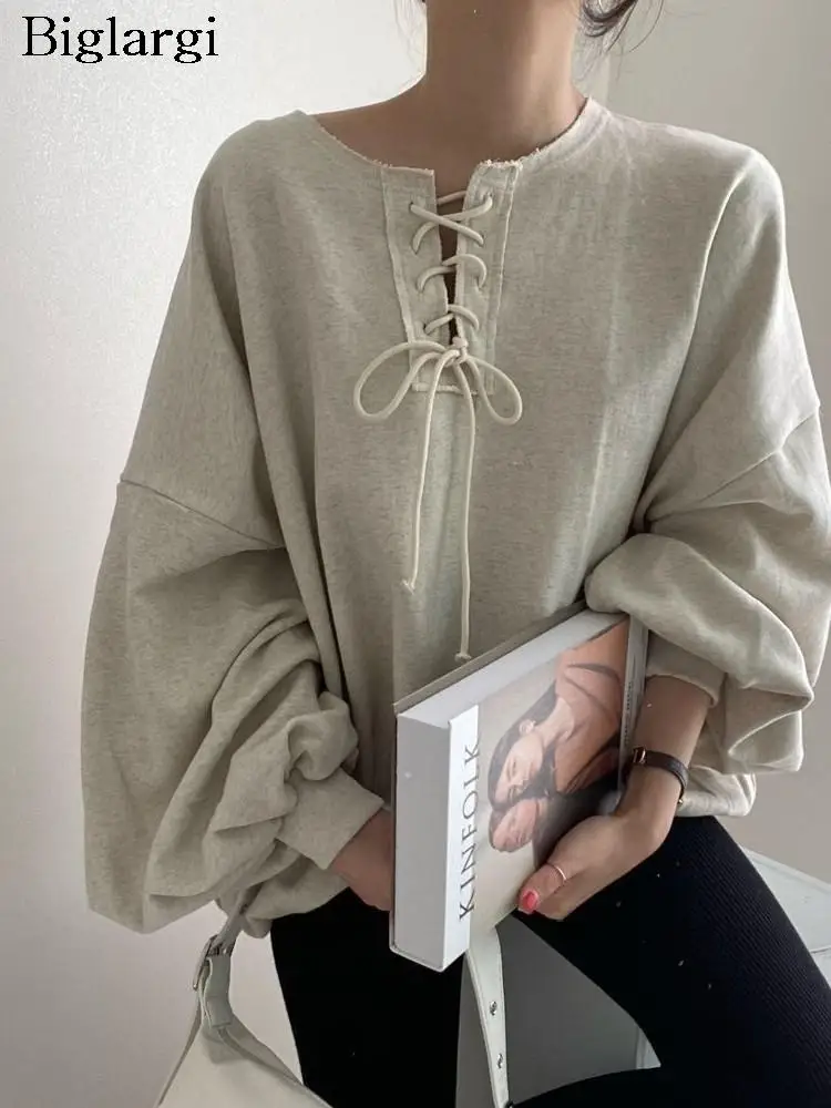 

Осенний Свободный пуловер, свитшоты, топы, женские повседневные женские свитшоты в Корейском стиле, модная Женская толстовка с длинным рукавом, 2023