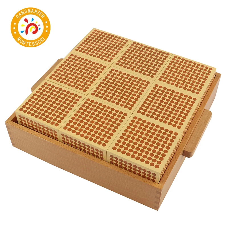 

Beech Wooden Squares Cubes Math Toys Montessori Board Education Materials Teaching Numbers Game Math Toys Puzzle Preschool Aids