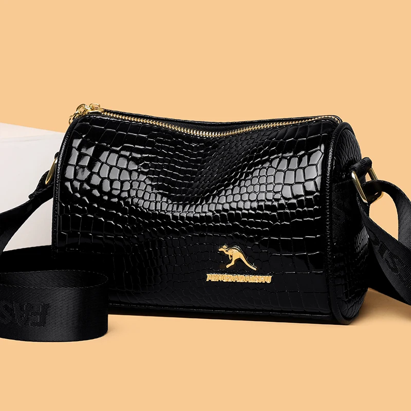 Кожаные сумки-мессенджеры на плечо