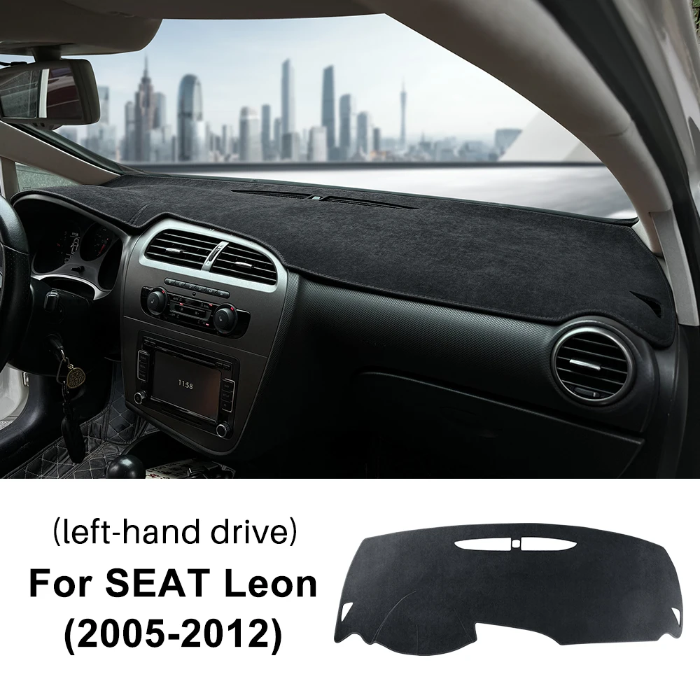 

Для Seat Leon 2005 2006, 2007, 2008, 2009, 2010, 2011, 2012, солнцезащитный коврик, фланелевой коврик для приборной панели, противоскользящий коврик, аксессуары для интерьера