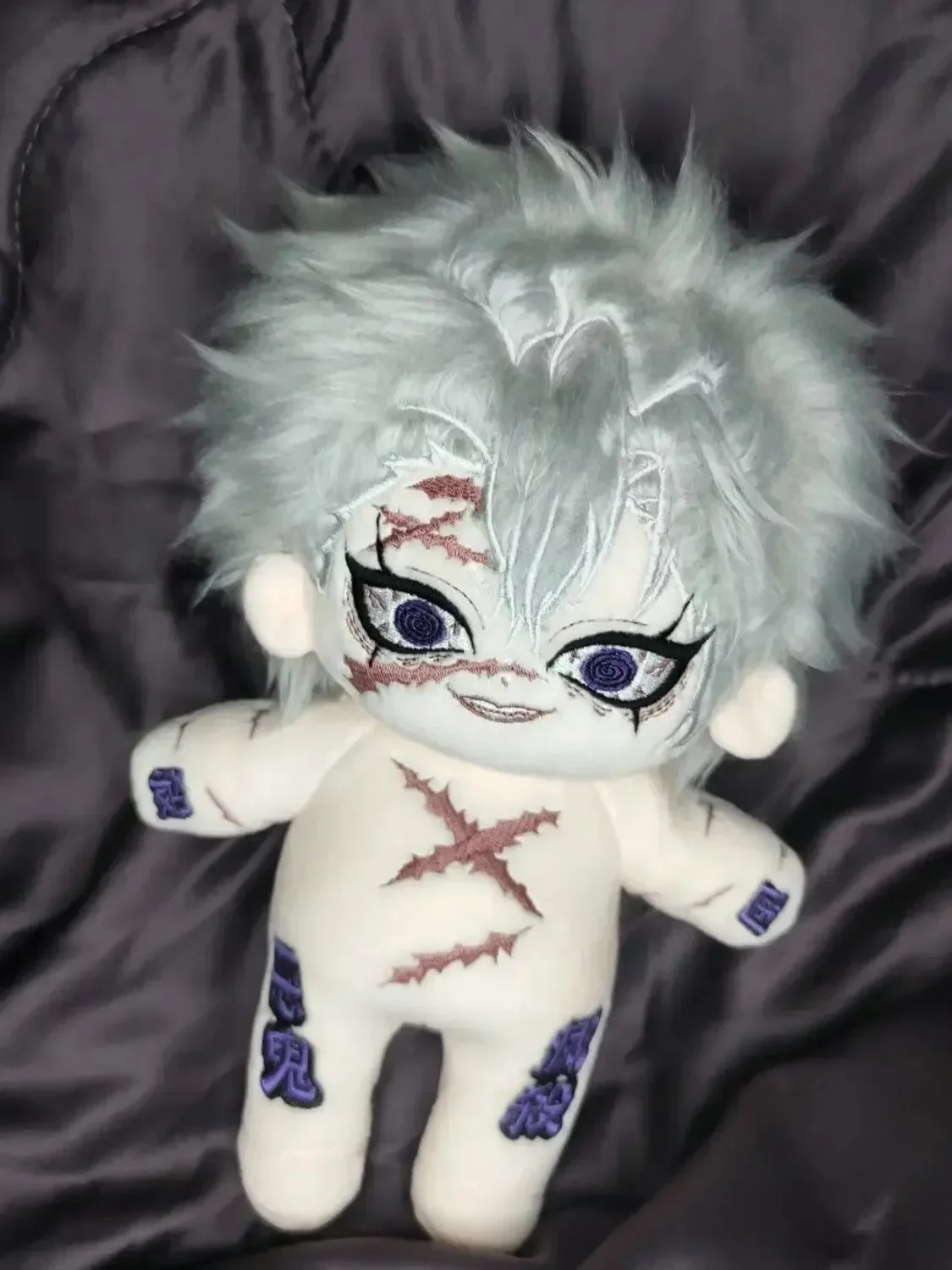 Плюшевая кукла мальчик-монстр Shinazugawa Sanemi из аниме хлопка мультяшное нарядное