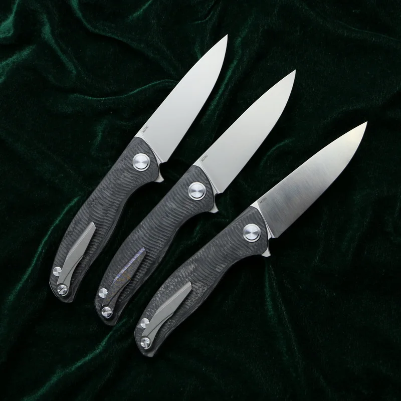 Складной нож Kanedeiia Flipper F3 карманный резец из титанового углеродного волокна с