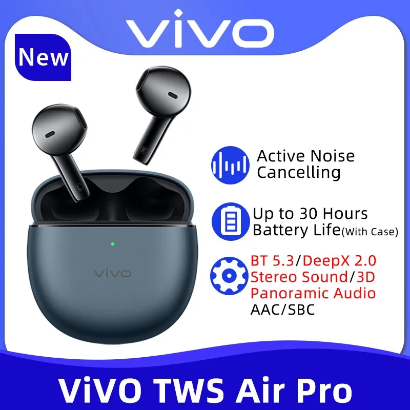 

Беспроводные наушники VIVO, TWS, Air Pro, Bluetooth 5,3, активное шумоподавление, 30 часов автономной работы для VIVO X90