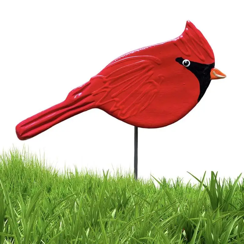 

Металлические Красные Птицы, художественный силуэт, украшение, изысканная фотография, железная стойка для сада, дерево, украшение для искусства
