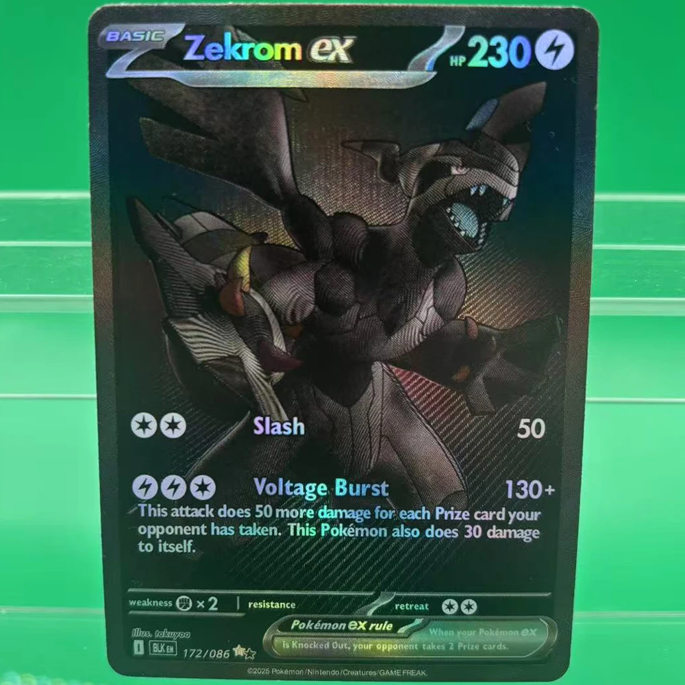 Фото Коллекционные карты PTCG 2025 SV11 Zekrom Reshiram Victini DIY, самодельная одиночная карта, классическая игра, аниме-карта, подарочная игрушка №3