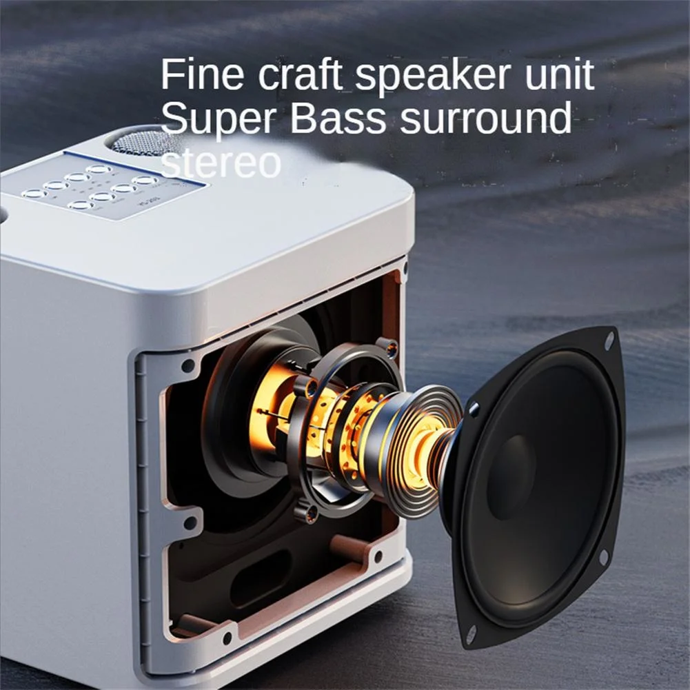 Ys203 100w High-power Wireless Bluetooth Speaker Portable Microphone Subwoofer Boom Box Outdoor Family Party Karaoke Box Sale enlarge