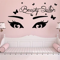 2022 new creative beauty salon wall stickers home decoration room decoration wall art mural products decals for furniture