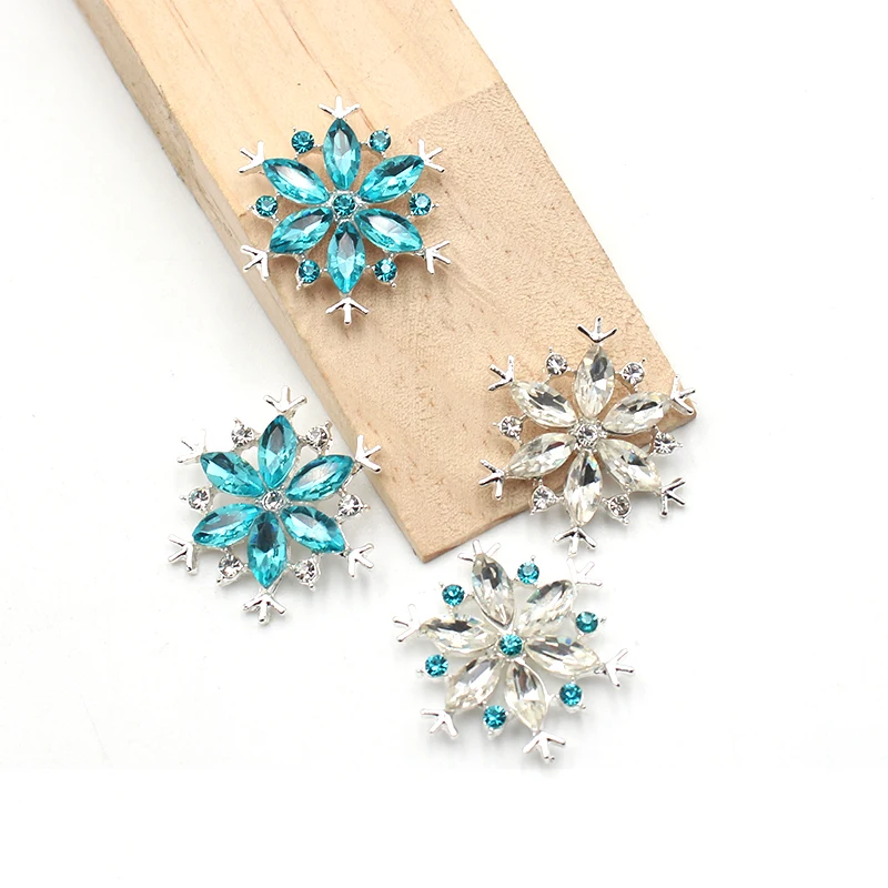 5 шт., Рождественская елка со снежинками, 27 мм