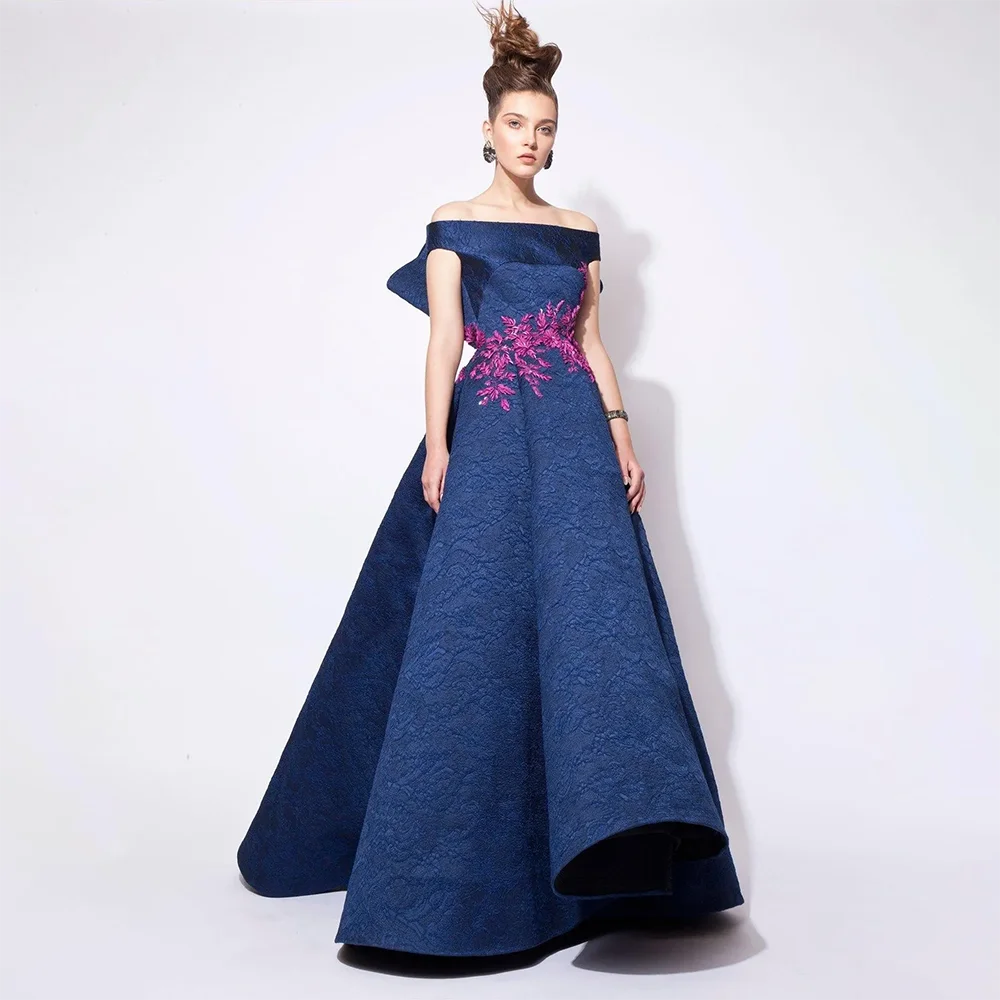 Кружевные вечерние платья 2024 с открытыми плечами и вышивкой бальное платье аззи