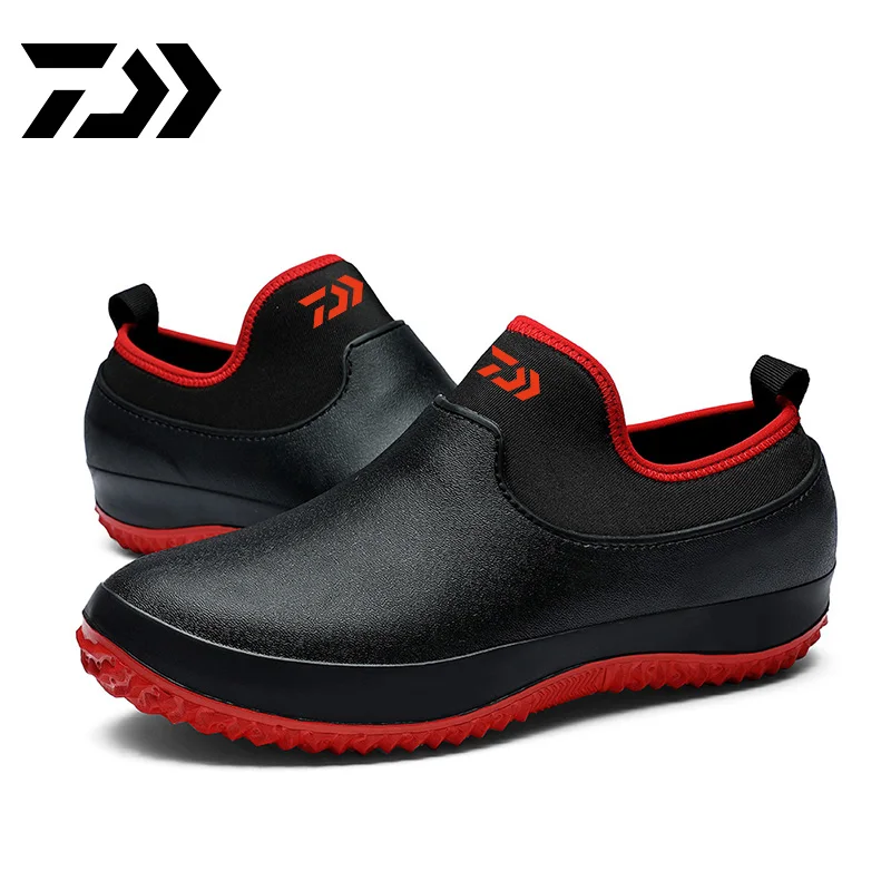 

2023 New Daiwa Non-slip Outdoor Shoes New Waterproof Fishing Shoes Fashion Rain Boots Outdoor Shoes Plus Size 35-49