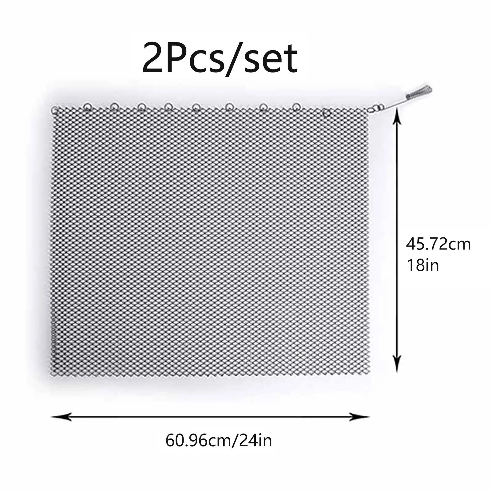 

Metal Fireplace Mesh Curtain Screen Tools Prevent Sparks Rod Kit Screen Tools Scroll Design Withstand 24*18in 24*19in