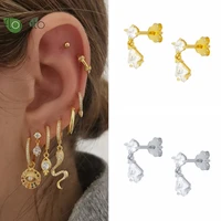 yuxintome 925 sterling silver ear buckle water drop pendant women earrings fashion wedding premium luxury ladies jewelry gifts