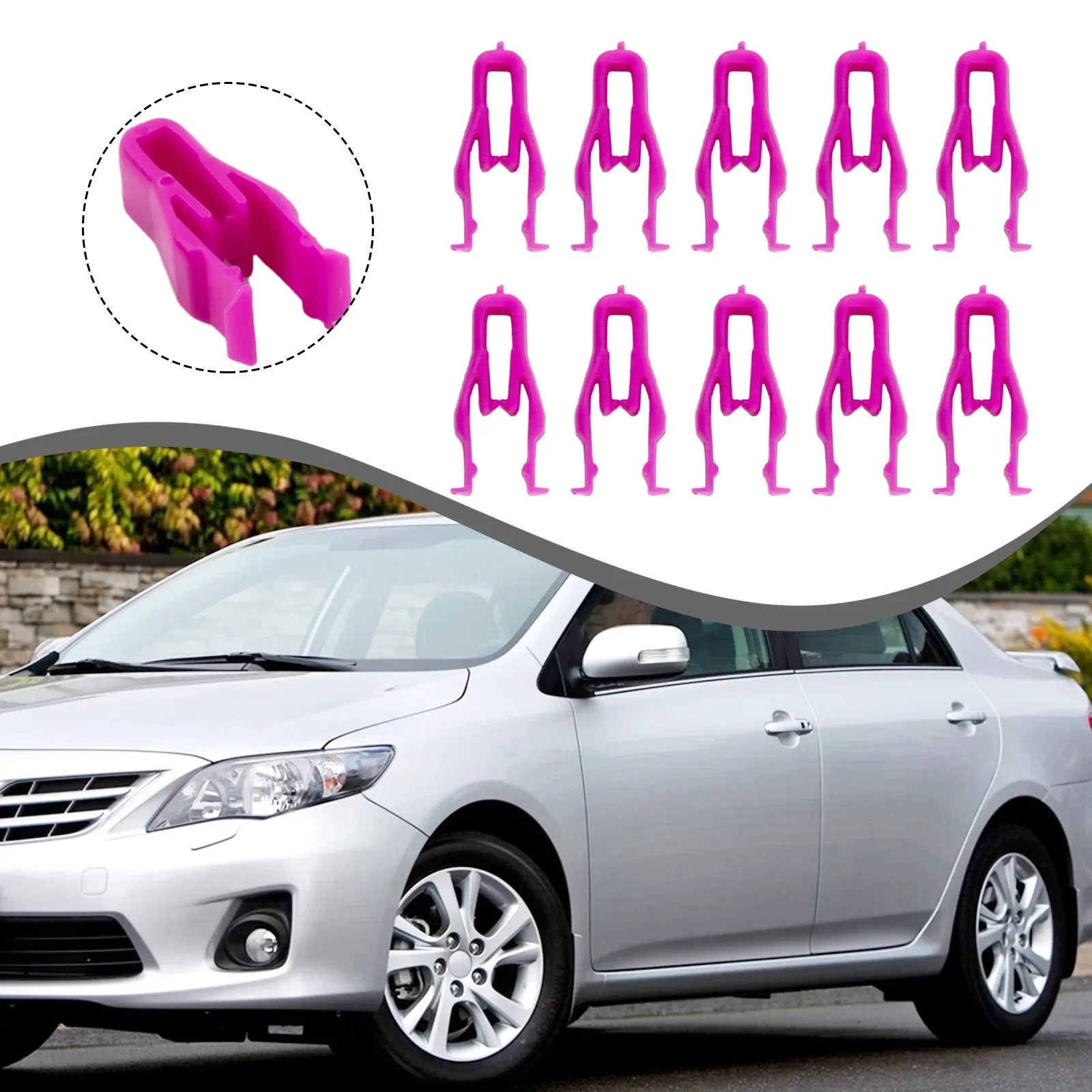 Двойные магнитные крепежные зажимы для Scion Toyota 90467-10203 внутренняя отделка