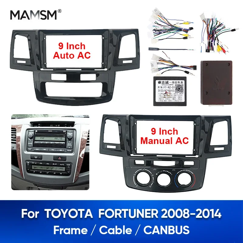 Рамка для автомобиля MAMSM 9 дюймов TOYOTA FORTUNER HULIX 2008-2014 Android MP5 корпус проигрывателя