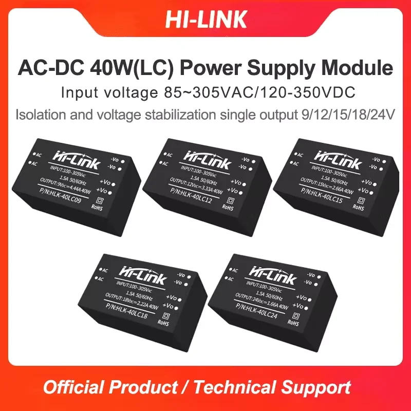 Фото Модуль питания AC-DC 40W-C 40LCXX 85‑265В 9В 12В 15В 18В 24В IP65 40LC24 40LC18 40L12 40LC09 №3