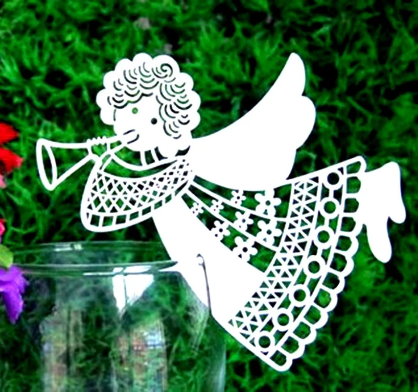 

50pcs Paper Angel Wedding Party Labels Hollow Paper Flying Girl Label Wine Glass Label Wedding Birthday Party Decoration
