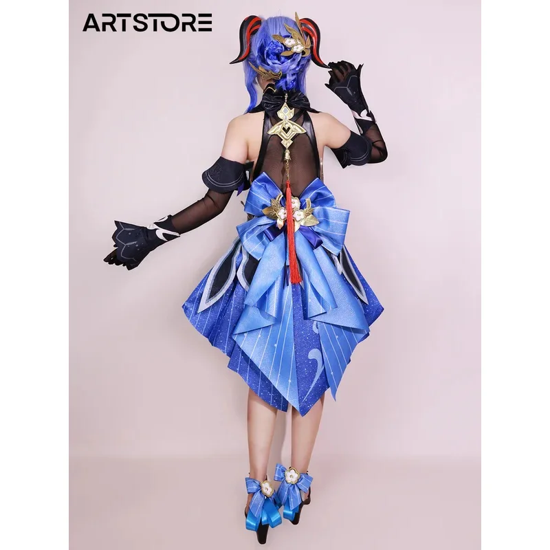 Игра GenshinImpact Deepavali Ganyu косплей костюм ролевая игра комикс с платье Хеллоуин