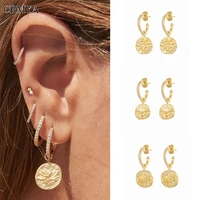 crmya gold silver filled drop earrings for women piercing cz zircon vintage pendant stud earrings 2022 jewelry wholesale