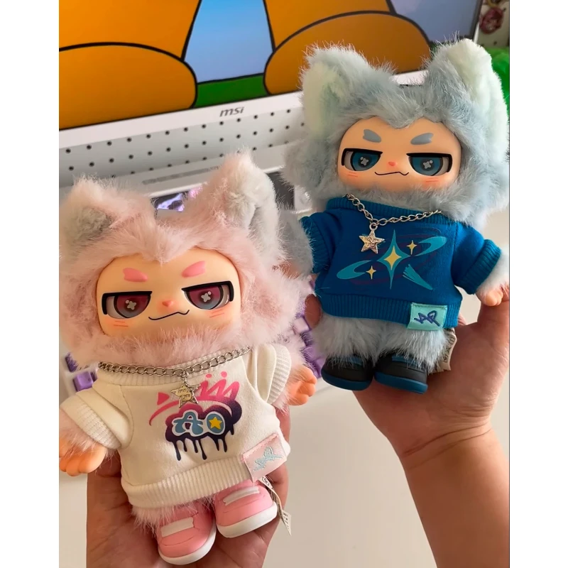 Фото Оригинальная виниловая кукла-фигурка Aoo I Am A Tule Breaker Series Blind Box в стиле Ван Ибо, брелок для сумки, таинственная коробка, подарок на день рождения №4