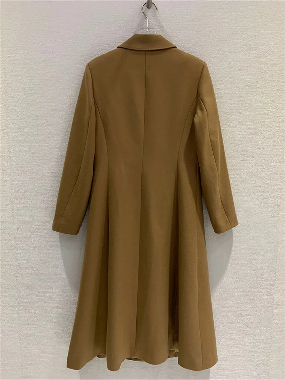 

Женский длинный шерстяной костюм, тренчкот, двубортный приталенный жакет в британском стиле, в минималистичном стиле, Осень-зима 2022