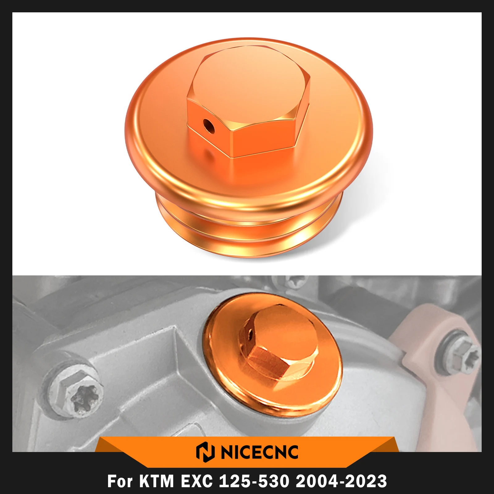 Фото NICECNC для KTM 2004-2023 EXC 300 EXCF 350 EXC 450F SX 125 SXF 250 SXF 450 XCW 300 TPI Шесть дней Крышка заливной горловины моторного масла №1
