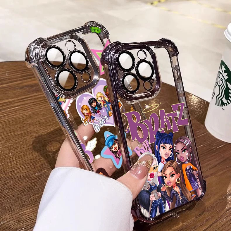 Чехол для телефона Cute Girl Bratzs Dolls Xiaomi Redmi 13C 14C 12C 10C 9A K50 Note 13 12 11 10 9 4G 5G противоударный