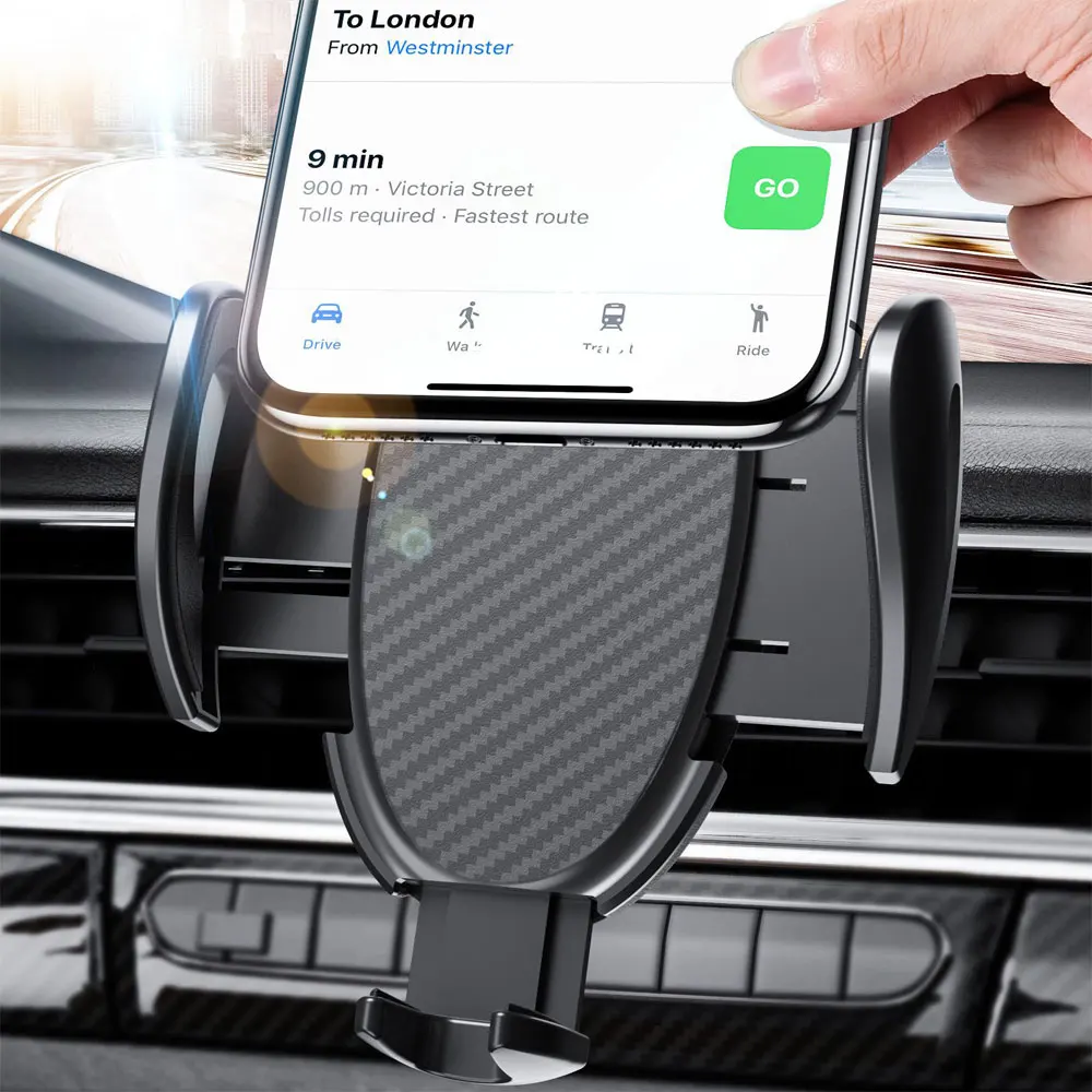 Автомобильный держатель для телефона с креплением на вентиляционное отверстие