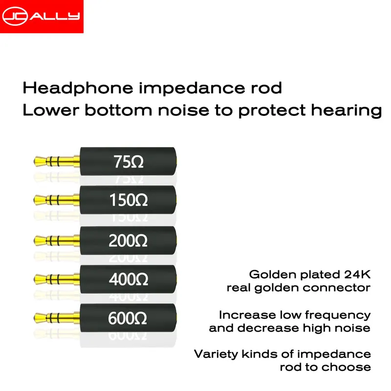 

Наушники jdly проводник, внешний адаптер для шумоподавления 30 75 150 200 400 Ом, сопротивление, уменьшение шумоподавления, разъем для фильтра