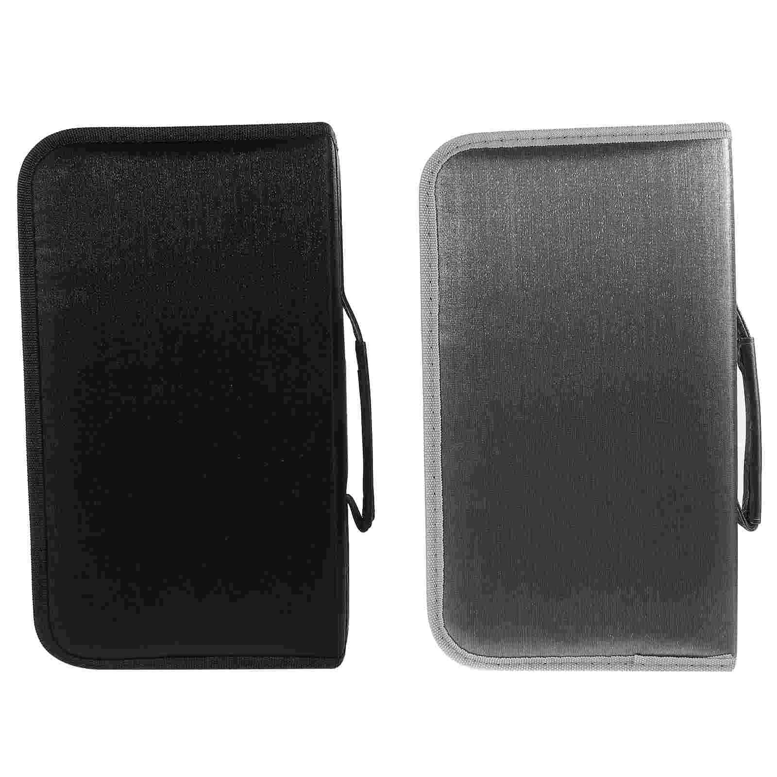 

2 шт., бумажник на молнии для хранения дисков