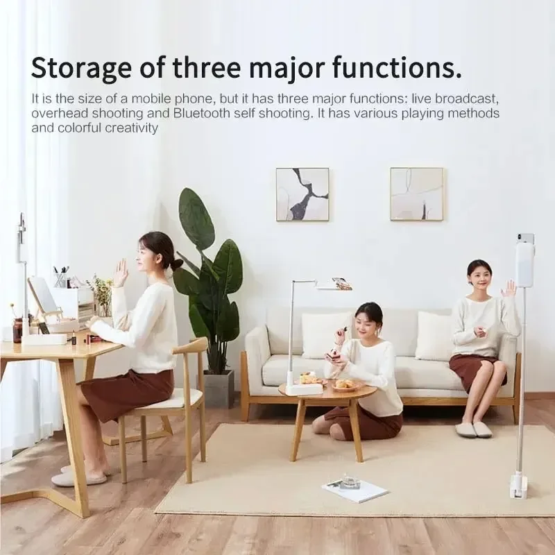 Штатив-тренога для селфи с кольцом