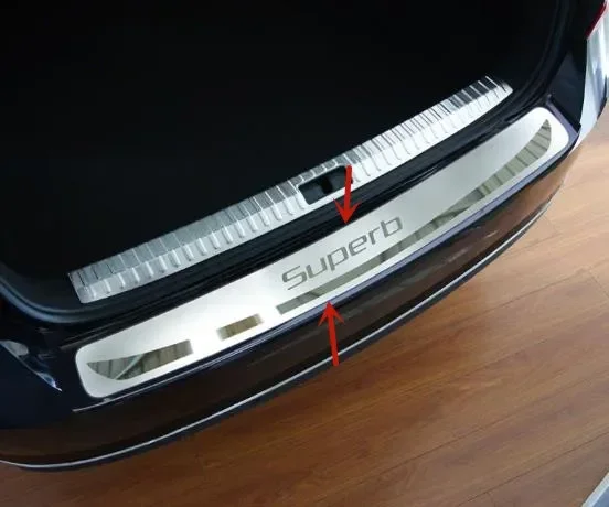Для Skoda Superb 2012-2022 автомобильный порог багажника из нержавеющей стали защита от