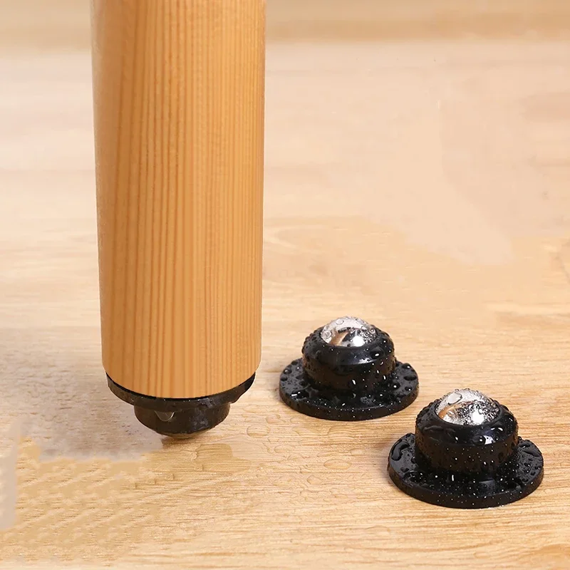 

New Self Adhesive Caster Mini Swivel Wheels Stainless Steel Universal Wheel 360 Degree Rotation Pulley for Furniture Trash Can