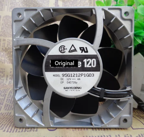 Оригинальный вентилятор 100%, 12 см, 120 мм, вентилятор теплового охлаждения 12038 12 В 4A 9SG1212P1G03 120*120*38 мм