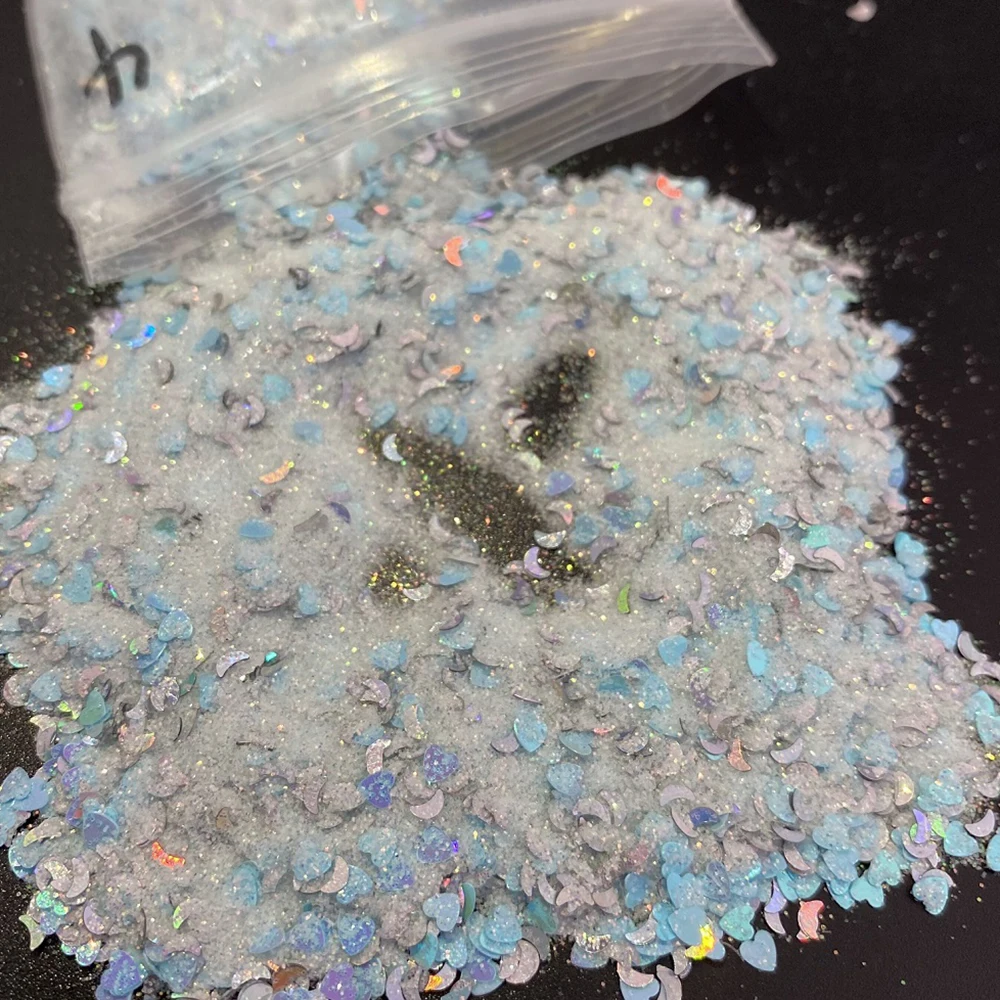 50 г Радужный Блеск для ногтей Смешанная фотоформа лазерные хлопья дизайна