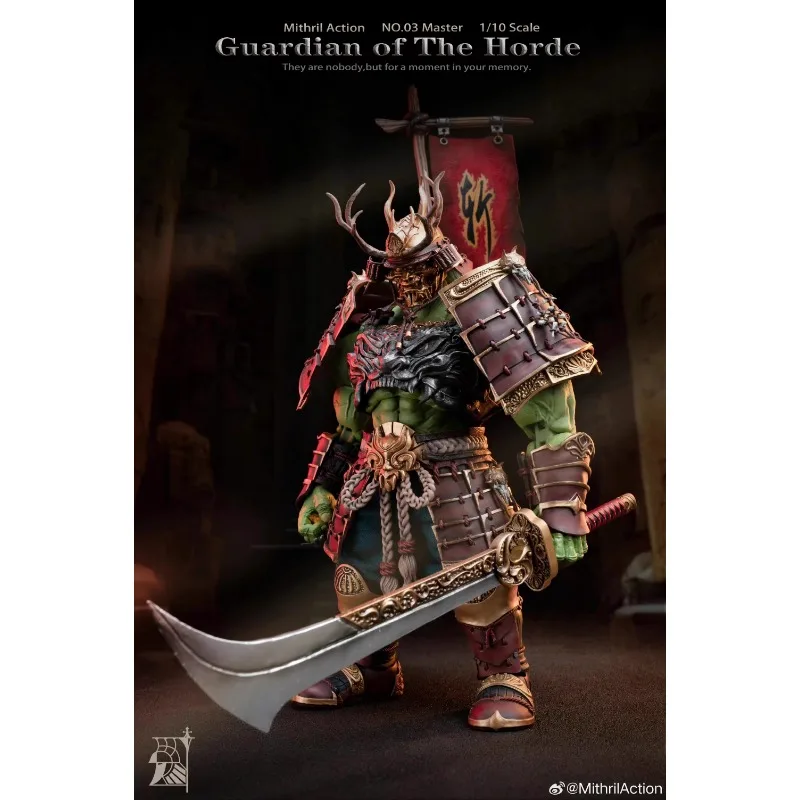 Фото В наличии Mithril Action 1/10 WOW Guardian of The Horde Варвар Орcs 03 Sword Saint Master 20 см Фигурка Модель Подарки для фанатов №3