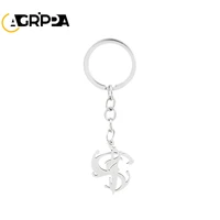 agrippa game genshin impact metal keychain anime stainless steel pendant keyrins car key holder jewelry accessories gifts