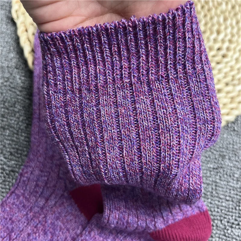 Thick Cotton Socks Men Women Boy Girl Winter Ankle Socks Warm Crew Sock Spell color  Middle Tube  Unisex Socks