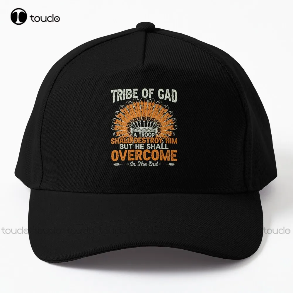 Tribe Of Gad A Troop Shall Destory Him But He Shall Overcome In The End Baseball Cap Sun Hats Custom Gift Street Skateboard