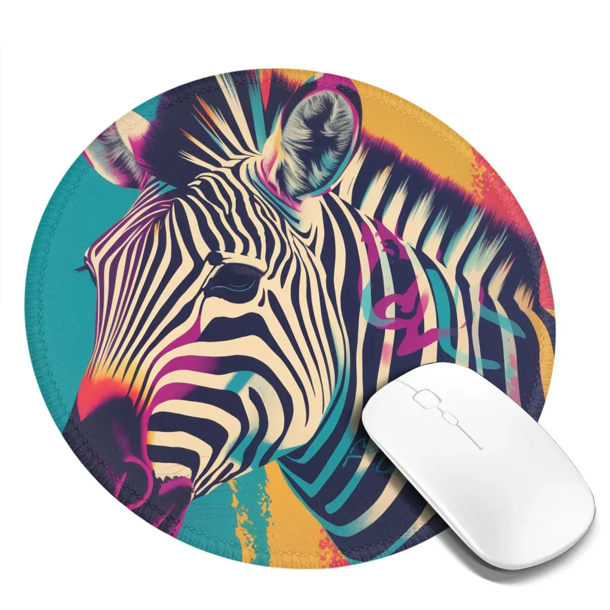 

Zebra Mouse Pad Neo Fauvism Rubber Office Mousepad Armrest Vintage Cheap Picture Mouse Mat