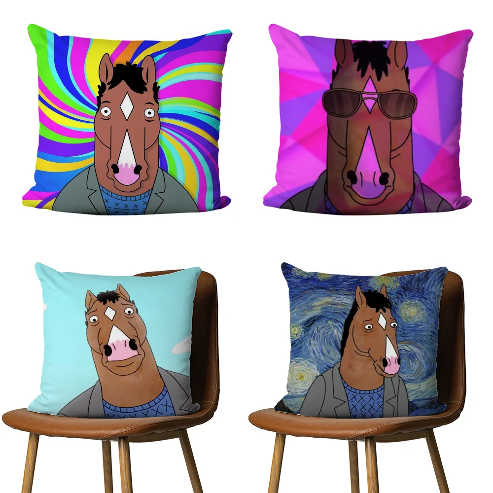 B-BoJack H-Horseman наволочка DIY для дома и офиса декоративная спальни дивана автомобиля