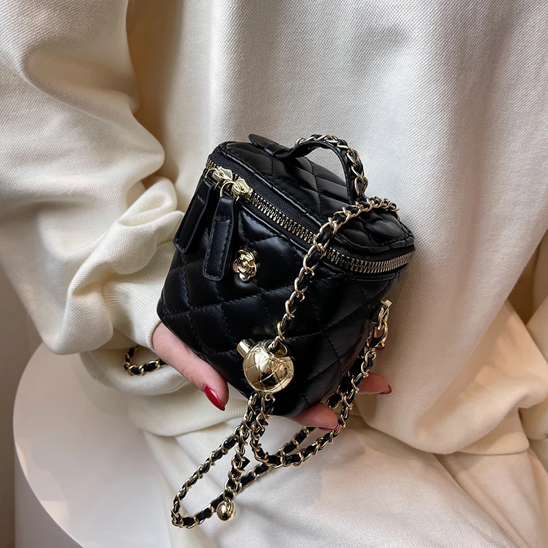 

Brand Mini Box PU Leather Crossbody Bag for Women 2022 Korean Style Kawaii Fashion Tote Shoulder Handbag Luxury Designer