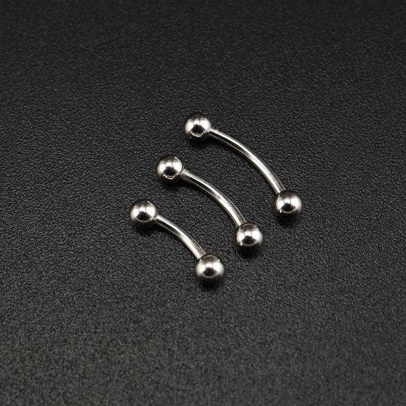 

Пирсинг для бровей из стерлингового серебра 925 пробы для пупка Серебряное украшение 925 реальные женщины 1,2*6/8/10/12 мм кольцо для губ ювелирные ...