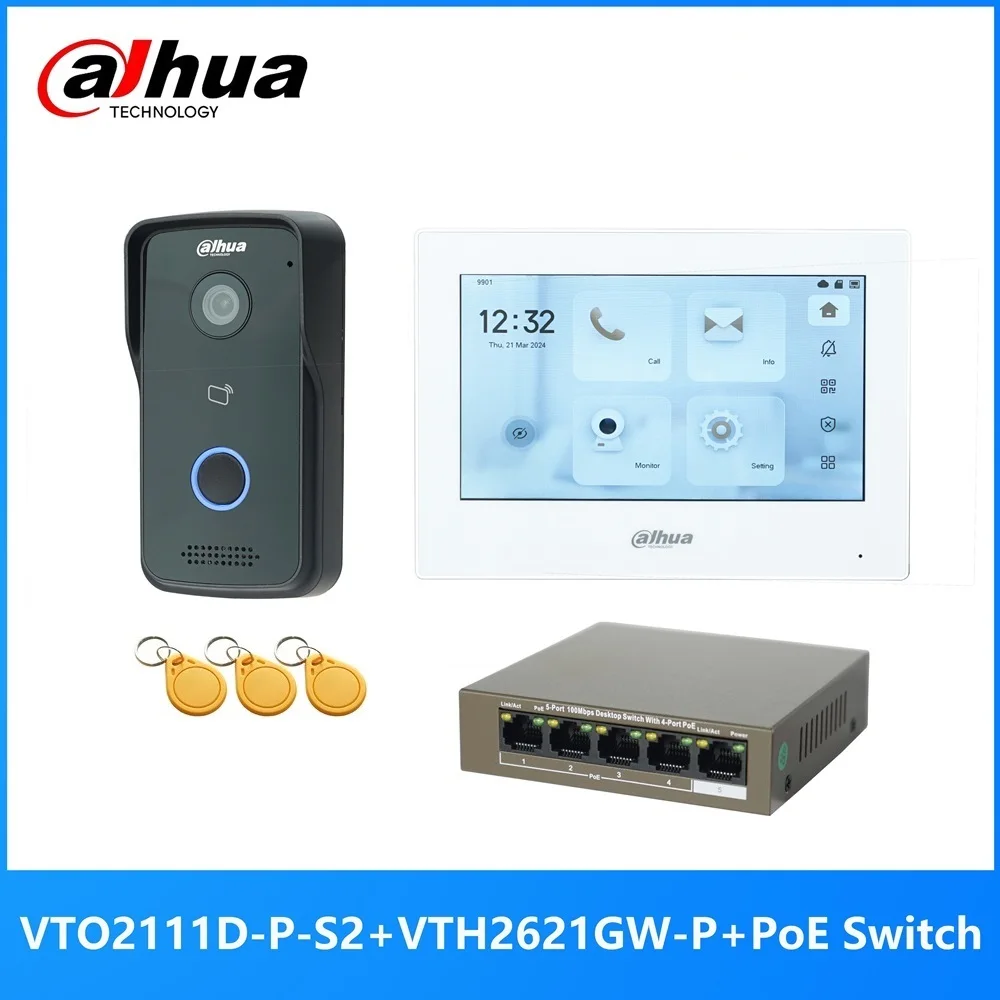 

Dahua IP-видеодомофон VTO2111D-P-S2 с поддержкой RFID