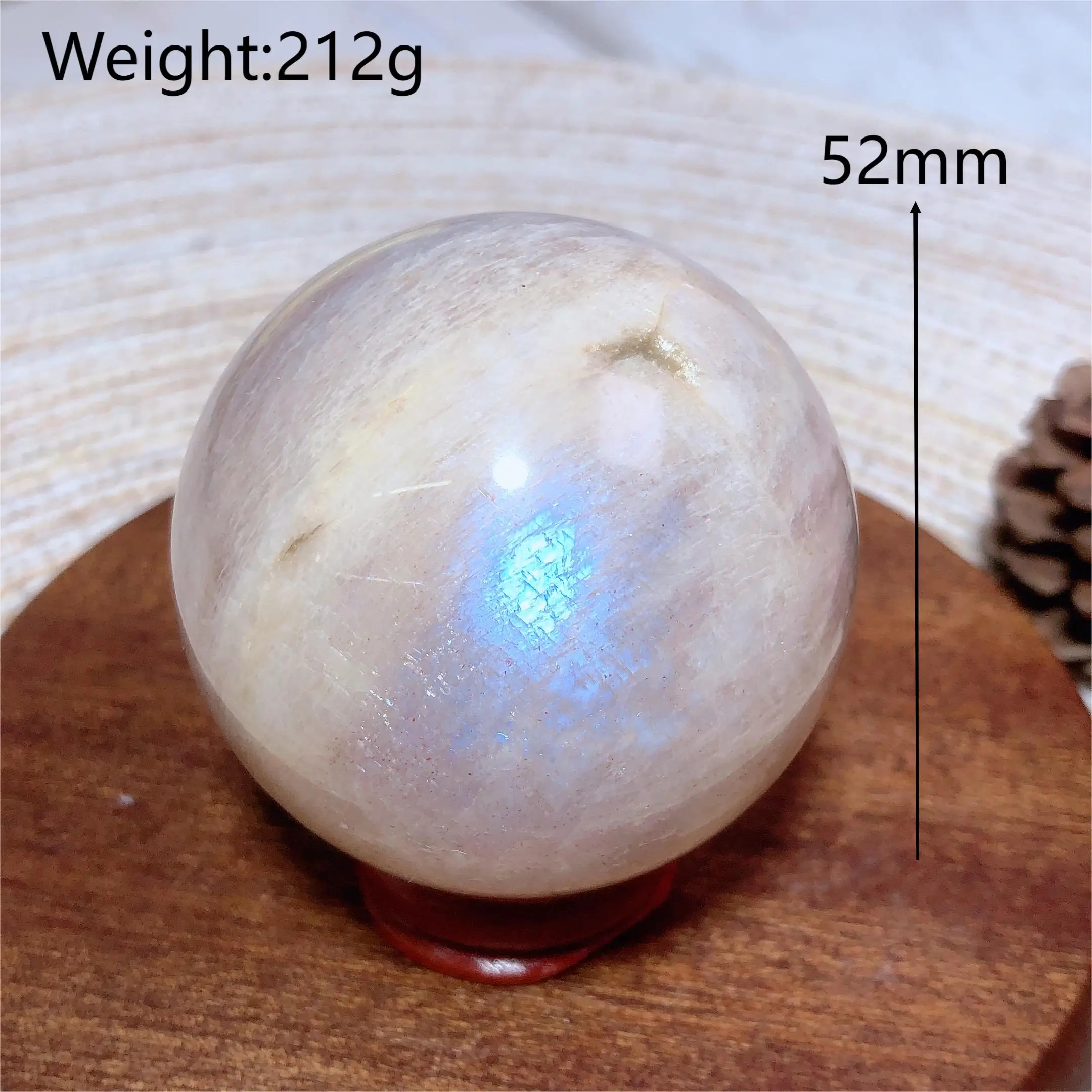 

Лунный камень синяя вспышка сфера