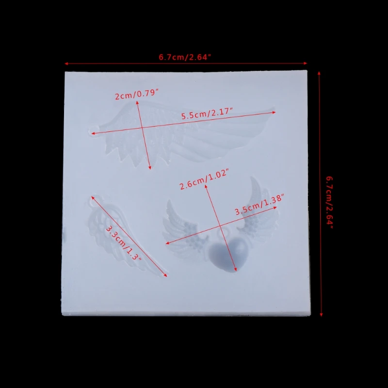 

Angel Wings Silicone Pendant Mold Making Jewelry Pendant Resin Casting DIY Mould
