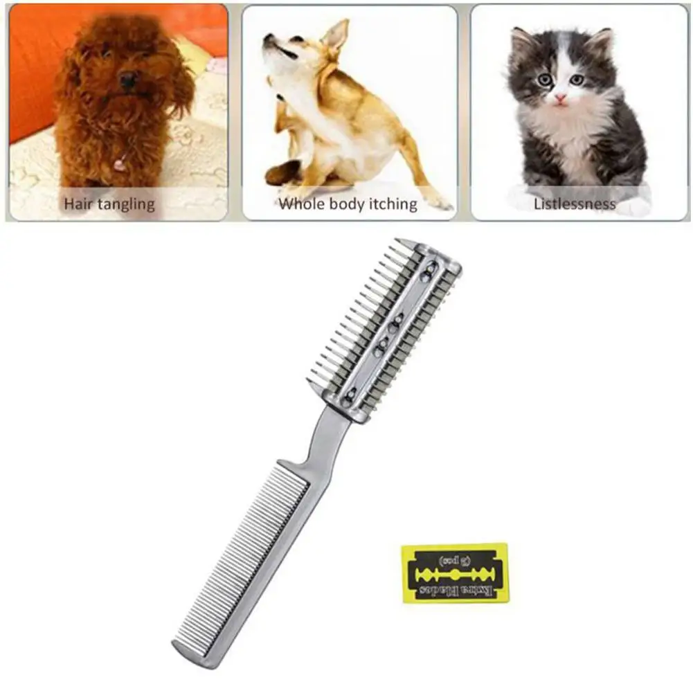 

Pet Hair Comb Scissor Hairdressing Trimmers for Dog Cat Hair Shaving Blades Cutting Tool