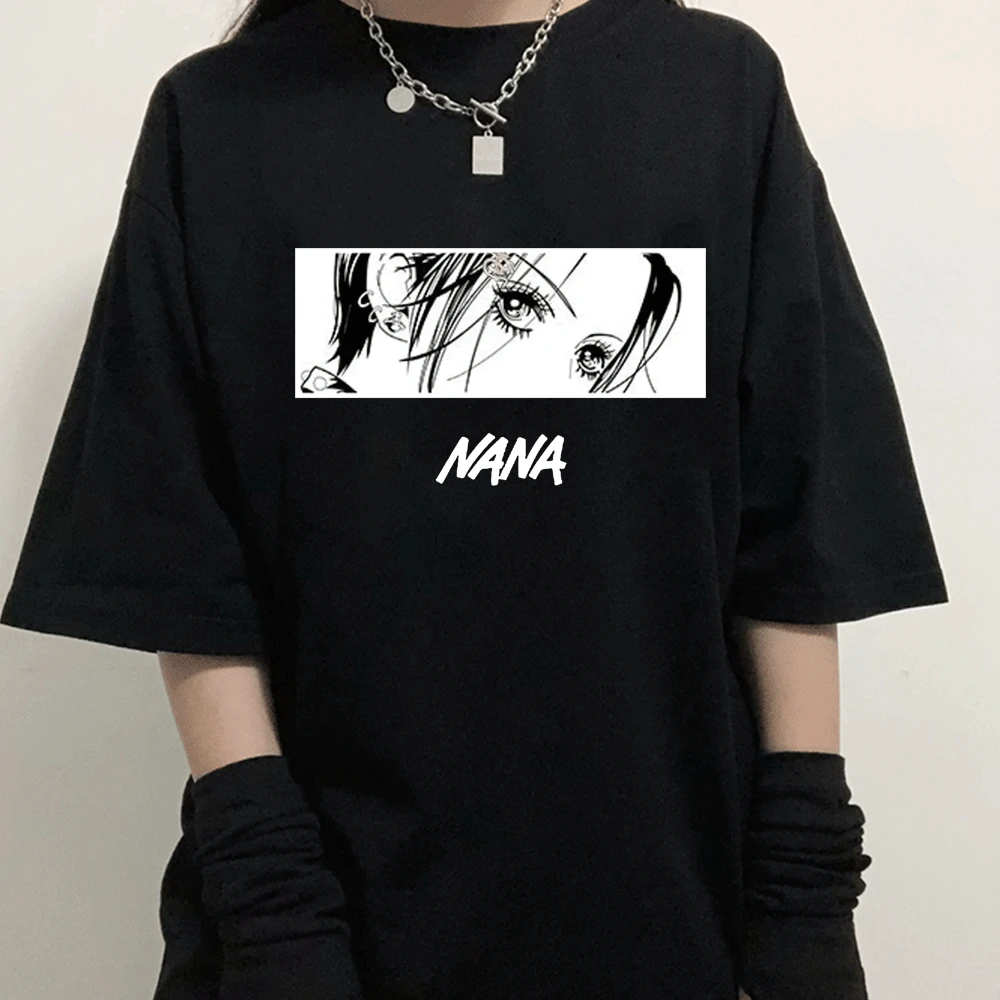

NANA Osaki Eyes Manga T Shirt for Men and Women Summer 100% Cotton Casual Loose T-Shirt Japan Anime Tee Shirt Short Sleeve Male