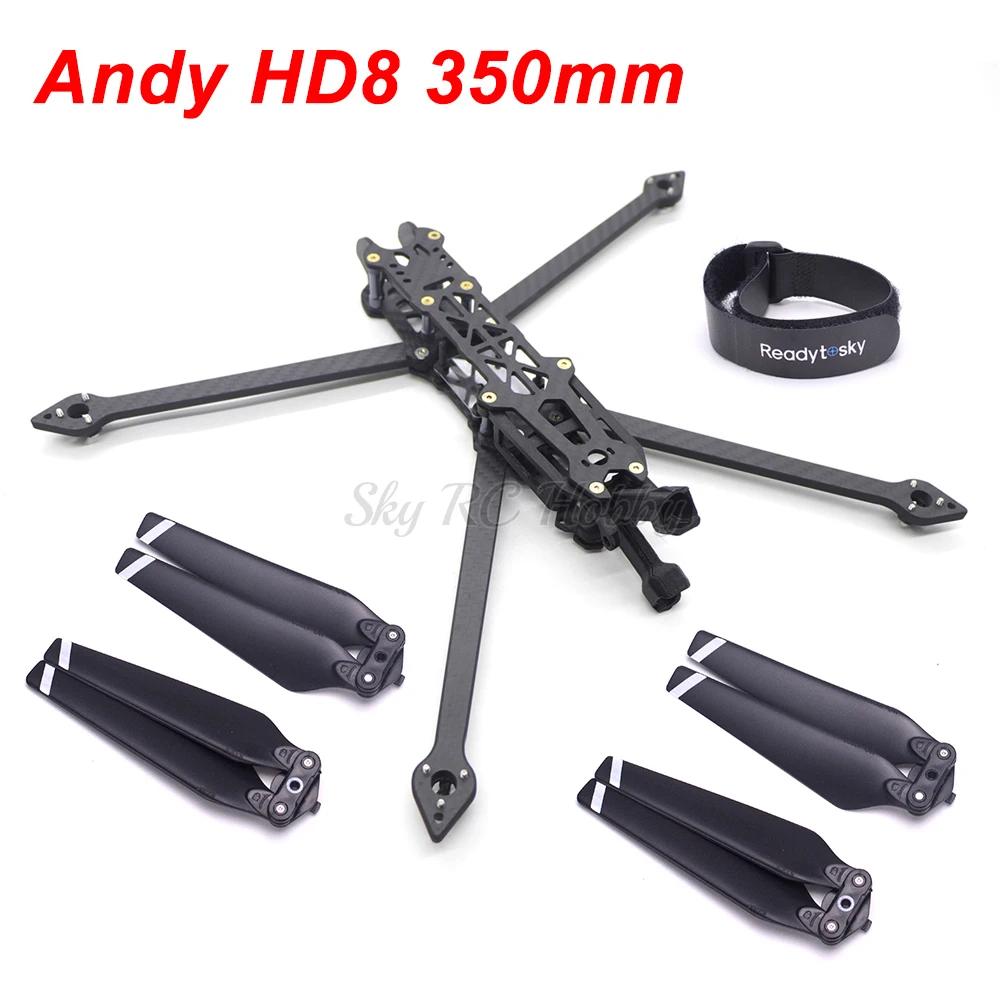 Andy HD8 350mm 350 8inch Quadcopter Freestyle Frame Kit with 5mm Arm TPU 3D Printing Parts / 8330 Propeller For FPV Racing Drone