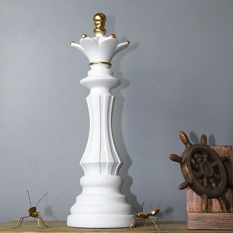 

Resin Chess Statue for Home Decor Sculpture International Chess Ornaments Figurines for Interior Chessmen Decoration Accessories