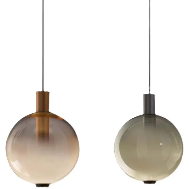 

Designer Creative Balcony Bedroom Bedside Light Fixtures Simple Modern Light Luxury Bar Stained Glass Dining Room Chandelier